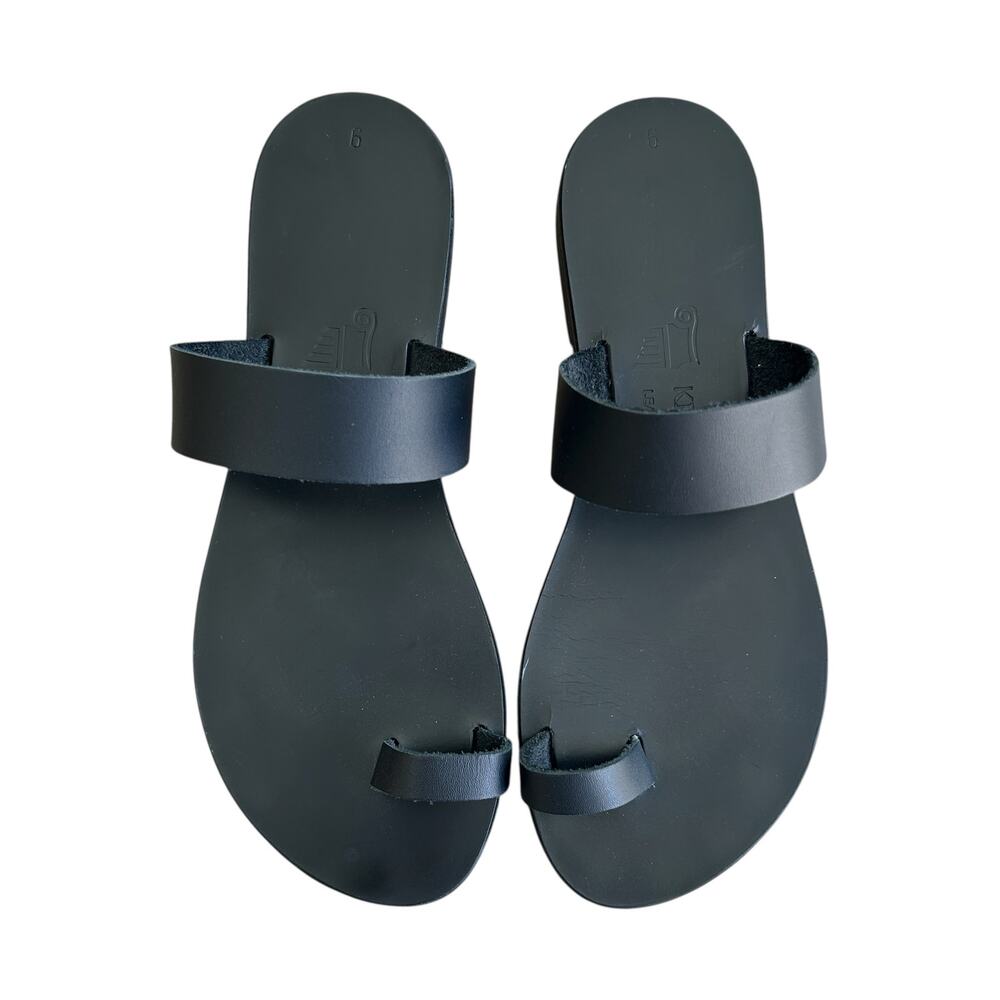 KIONAS Greek Leather RHEA Women’s Sandal Black Size 9